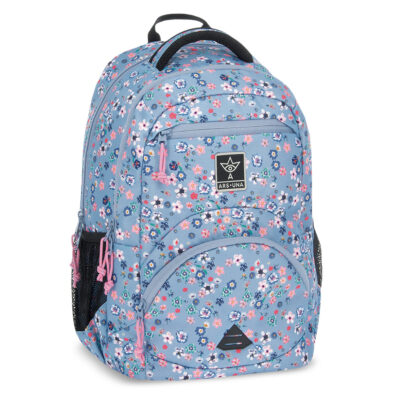 Pearl Blossom Blue ergonomski školski ruksak Ars Una 33769