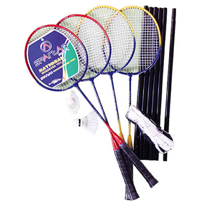 Set 4 Reketa + Loptica I Mreža Za Badminton