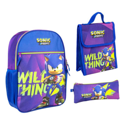 Sonic The Hedgehog Ruksak 42 Cm Set 3u1