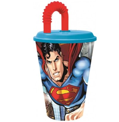 Superman Plastična čaša Sa Slamkom 430 Ml 56305