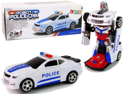 Transformirajući 2u1 Policijski Auto Robot Na Baterije