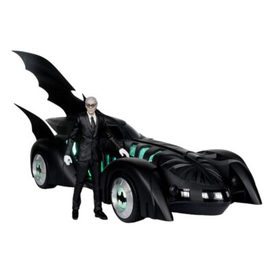 Batman Forever DC Multiverse Alfred Pennyworth & Batmobile (Gold Label) 79 Cm