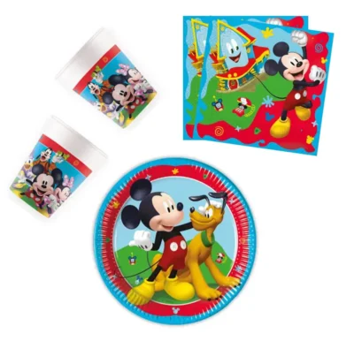 Disney Mickey Mouse Party Set 32 Komada Tanjuri, čaše, Salvete