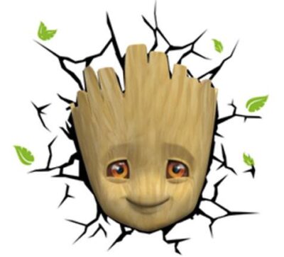 Marvel 3D LED Svjetlo Baby Groot Face