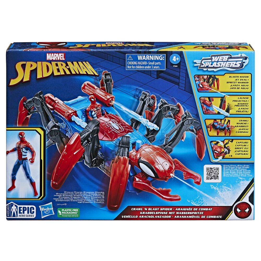 Marvel Spider Man Web Splashers Crawl N Blast Spider Vozilo I Figura F7845 1