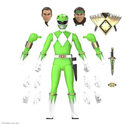 Power Rangers Mighty Morphin Ultimates Green Ranger Glow akcijska figura 18 cm