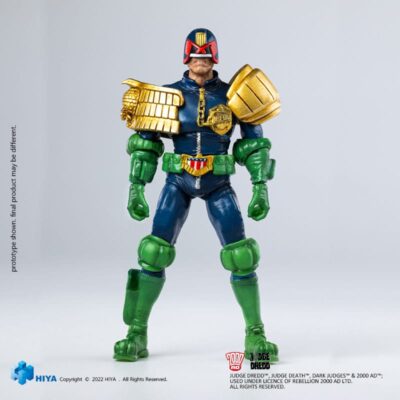 2000 AD Exquisite Mini Action Figure Judge Dredd Gaze Into The Fist of Dredd 10 cm