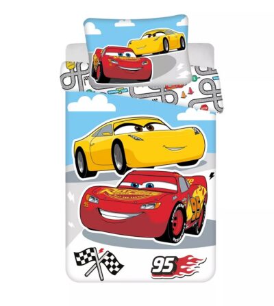 Disney Cars Posteljina 100×135 Cm, 40×60 Cm