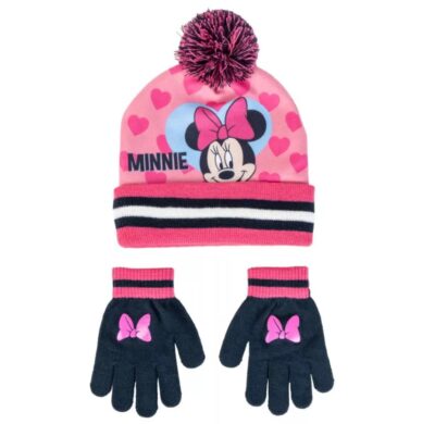 Disney Minnie Mouse Set Zimska Kapa I Rukavice Za Djecu