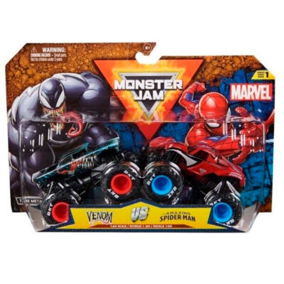 Monster Jam Marvel Spider Man Vs Venom Duo Pack Auto