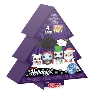 Nightmare Before Christmas Pocket POP! Tree Holiday Privjesci Za Ključeve 4 Cm