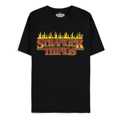 Stranger Things Majica Za Odrasle T Shirt Fire Logo