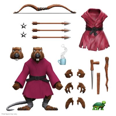 Teenage Mutant Ninja Turtles Ultimates Splinter (Flocked) Action Figure 18 Cm 28360