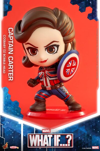 What If Party Captain Carter 10 Cm Cosbaby BobbleHead Mini Figura