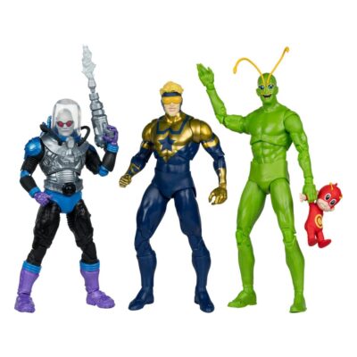 BUNDLE 3 Figure Dc Multiverse Ambush Bug, Booster Gold I Mr. Freeze 18 Cm