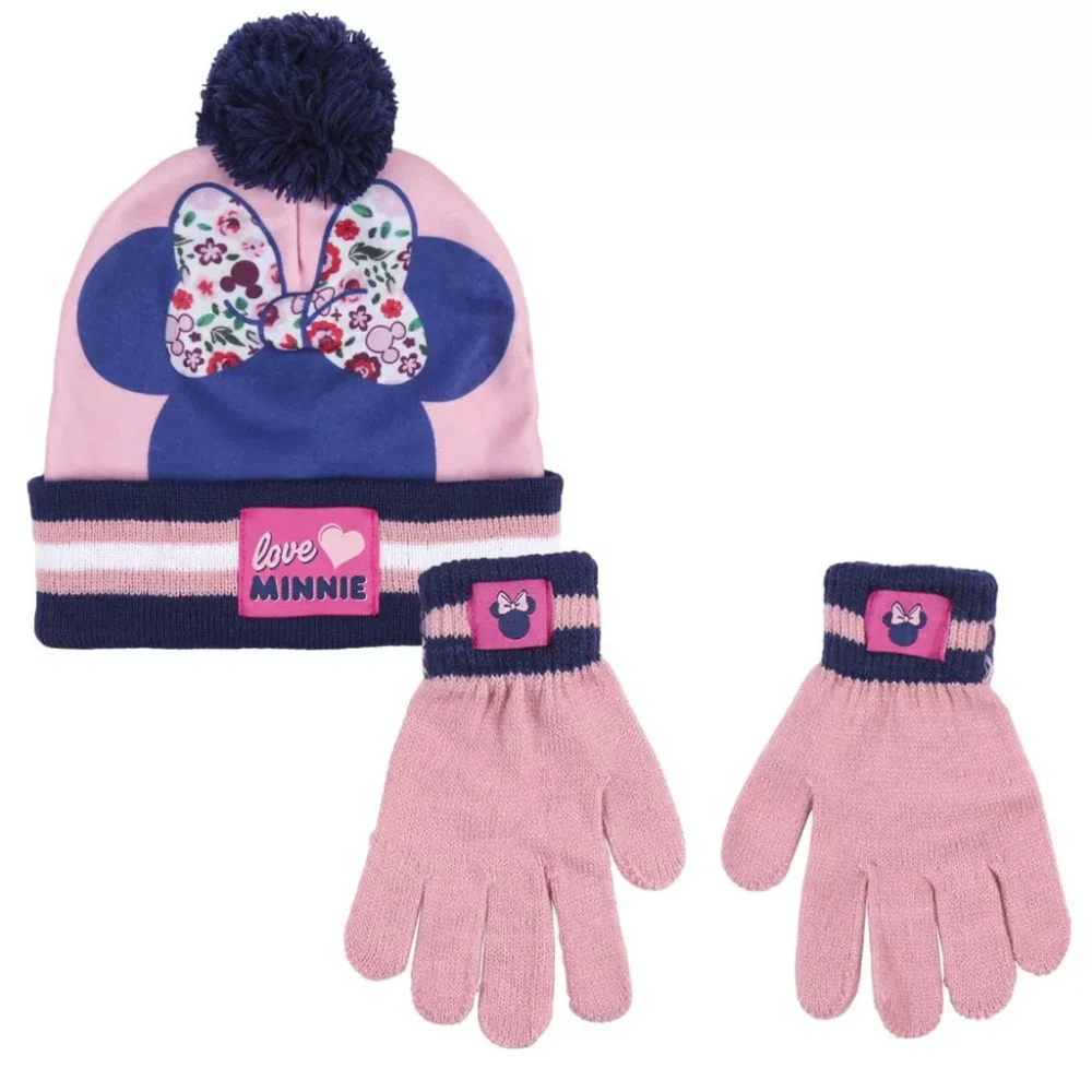 Disney Minnie Mouse Set Zimska Kapa I Rukavice Za Djecu