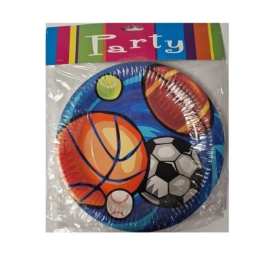 Football Party 6 Kom Papirnatih Tanjura 18 Cm