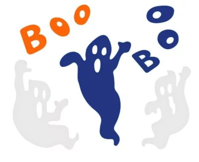 Halloween Boo gel set naljepnica za prozore