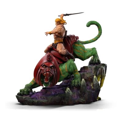 He Man And Battlecat 31 Cm Deluxe Art Scale Statue Masters Of The Universe