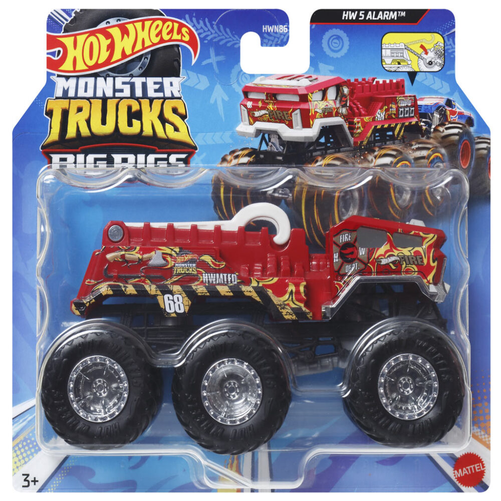 Hot Wheels Monster Trucks Big Rigs HW 5 Alarm Autić