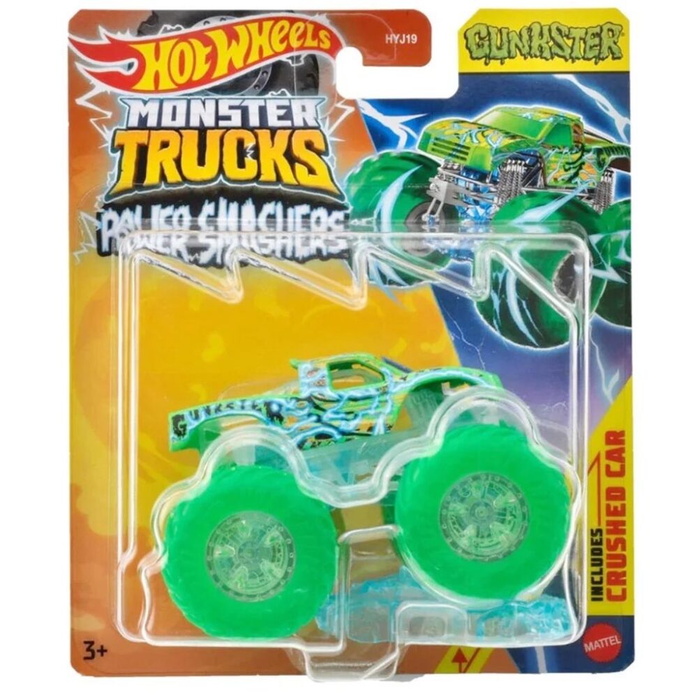 Hot Wheels Monster Trucks Power Smashers Vozilo Gunkster