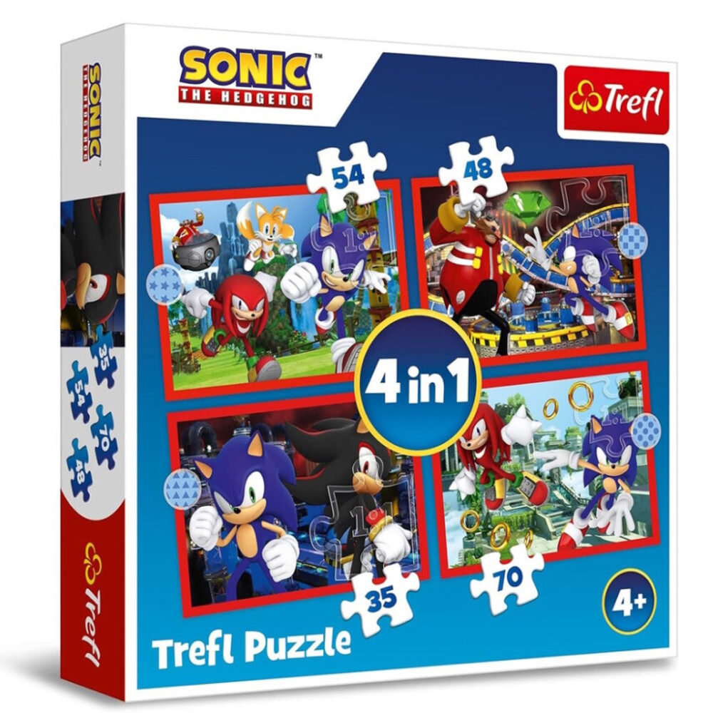 Sonic I Prijatelji Puzzle 4u1Trefl