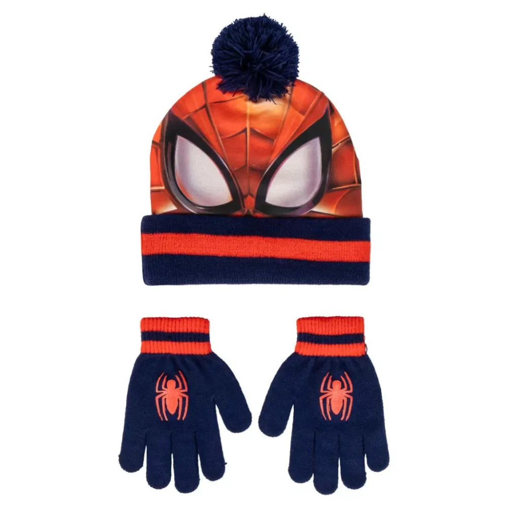 Spider Man Set Zimska Kapa I Rukavice Za Djecu