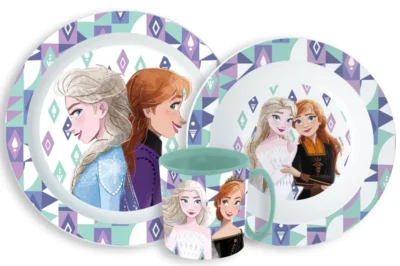 Disney Frozen Set Za Jelo 3 Dijela – šalica, Zdjelica, Tanjur