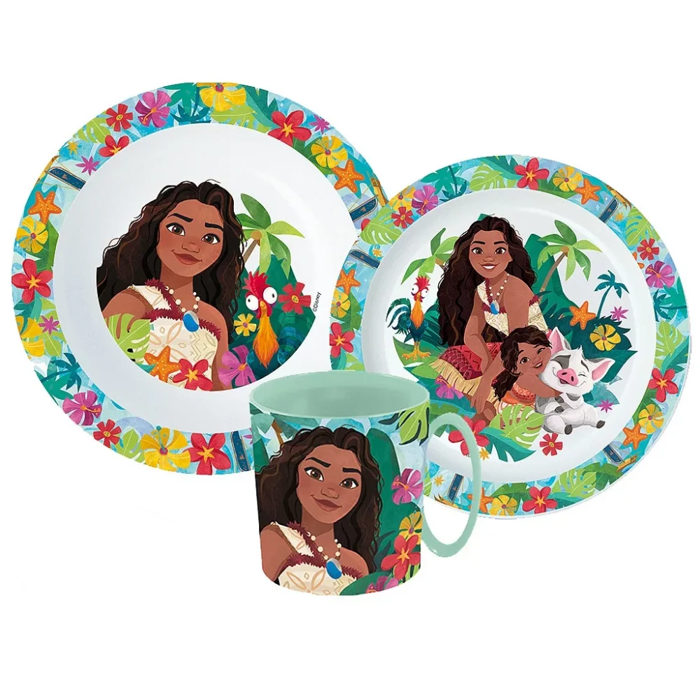 Disney Moana Vaiana Micro Plastični Set Za Jelo