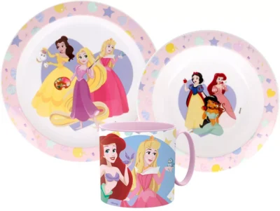 Disney Princess Micro Plastični Set Za Jelo