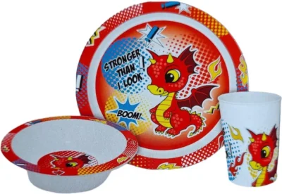 Dragon Boom Micro Plastični Set Za Jelo