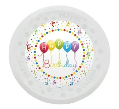 Happy Birthday Micro Premium Plastični Tanjur