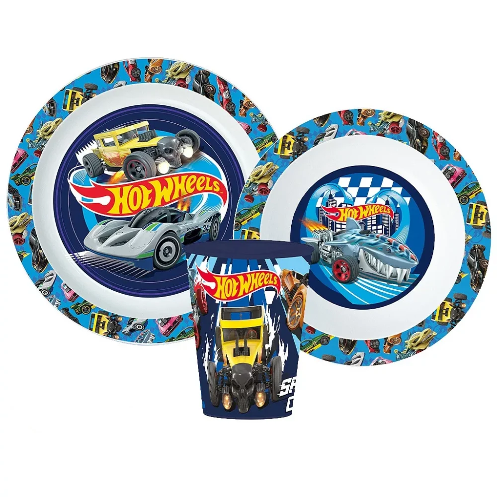 Hot Wheels Micro Plastični Set Za Jelo