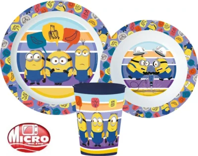 Minions Micro Plastični Set Za Jelo