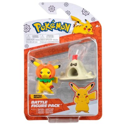 Pokemon Battle Figure Sandygast & Halloween Pikachu Akcijska Figura W1