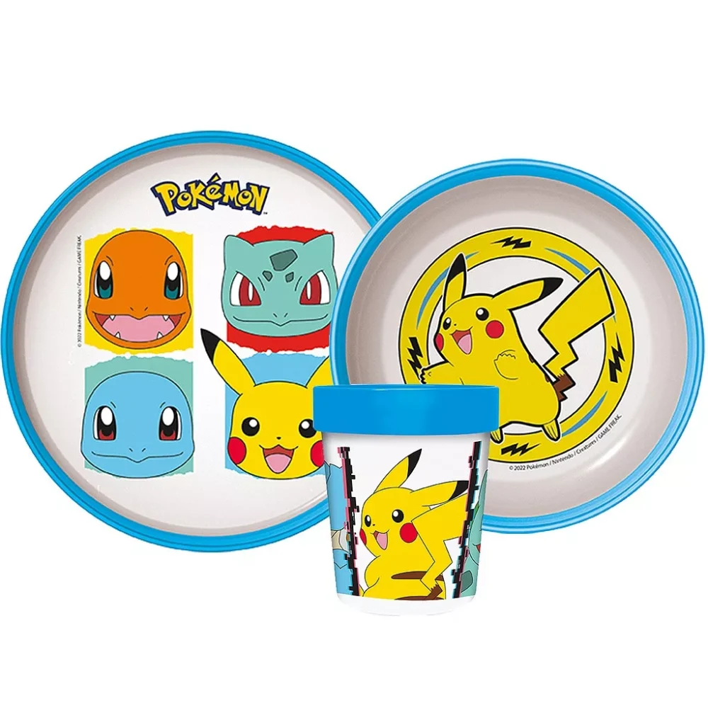 Pokemon Micro Plastični Set Za Jelo