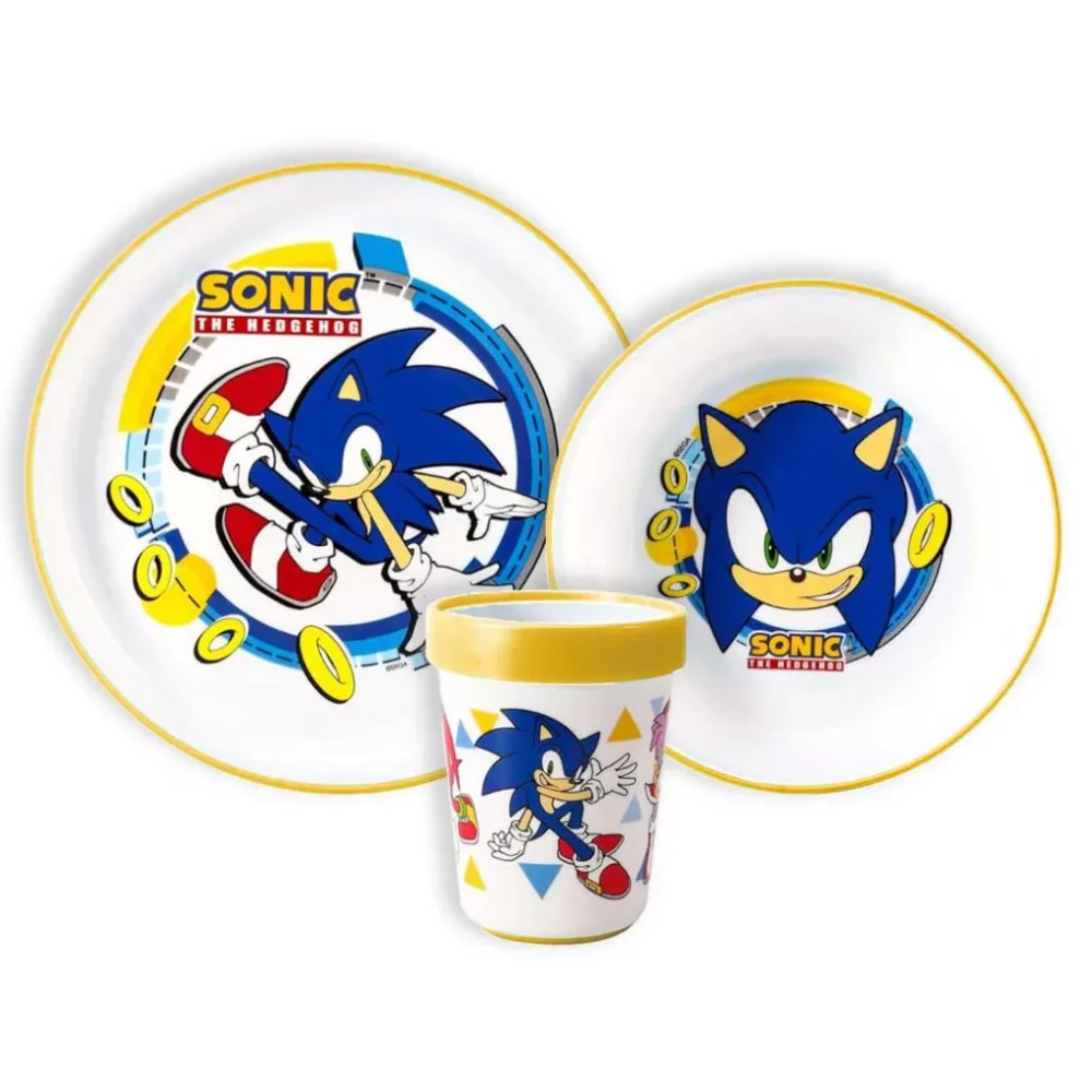 Sonic The Hedgehog Micro Plastični Set Za Jelo