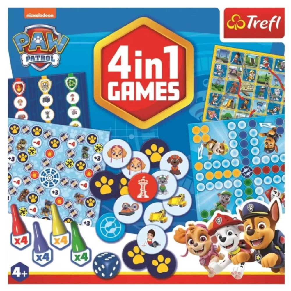 Paw Patrol 4u1 Društvena Igra Trefl