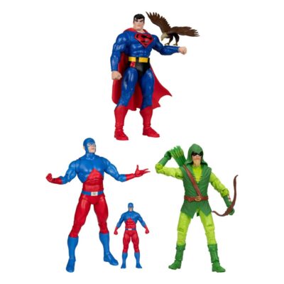 BUNDLE 3 Figure DC Direct The Atom, Green Arrow I Superman 18 Cm