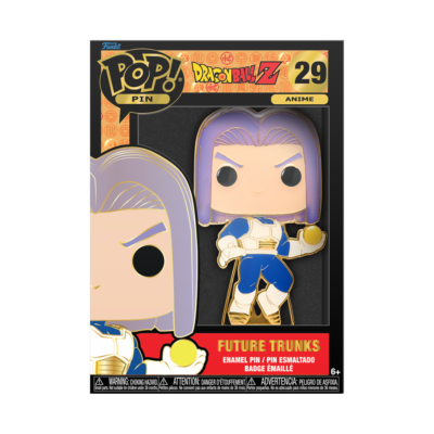 Funko POP Dragon Ball Z! Enamel Pin Future Trunks Figura 10 Cm