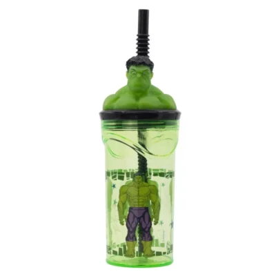 Marvel Hulk 3D čaša Sa Slamkom 360 Ml