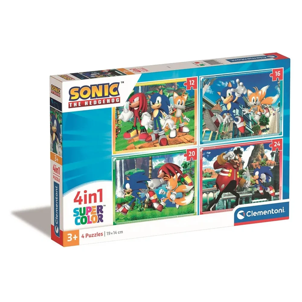 Sonic I Prijatelji Puzzle 4u1 Clementoni 15225