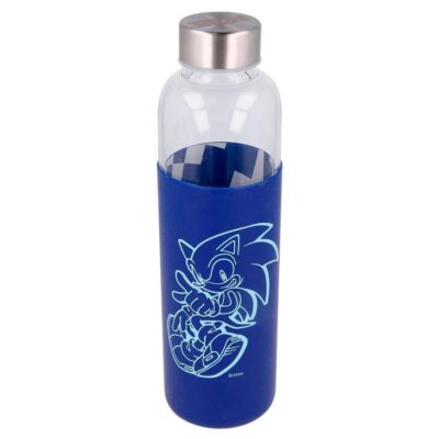 Sonic The Hedgehog Staklena Boca Sa Silikonskim Poklopcem 585 Ml