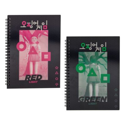 Squid Game Notebook Bilježnica Red Light, Green Light