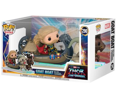 Thor Love & Thunder POP! Rides Super Deluxe Vinyl Figure Thor & Goat Boat 13 Cm 1