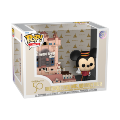 Walt Disney Word 50th Anniversary POP! Hollywood Tower Hotel And Mickey Mouse Figura 9 Cm