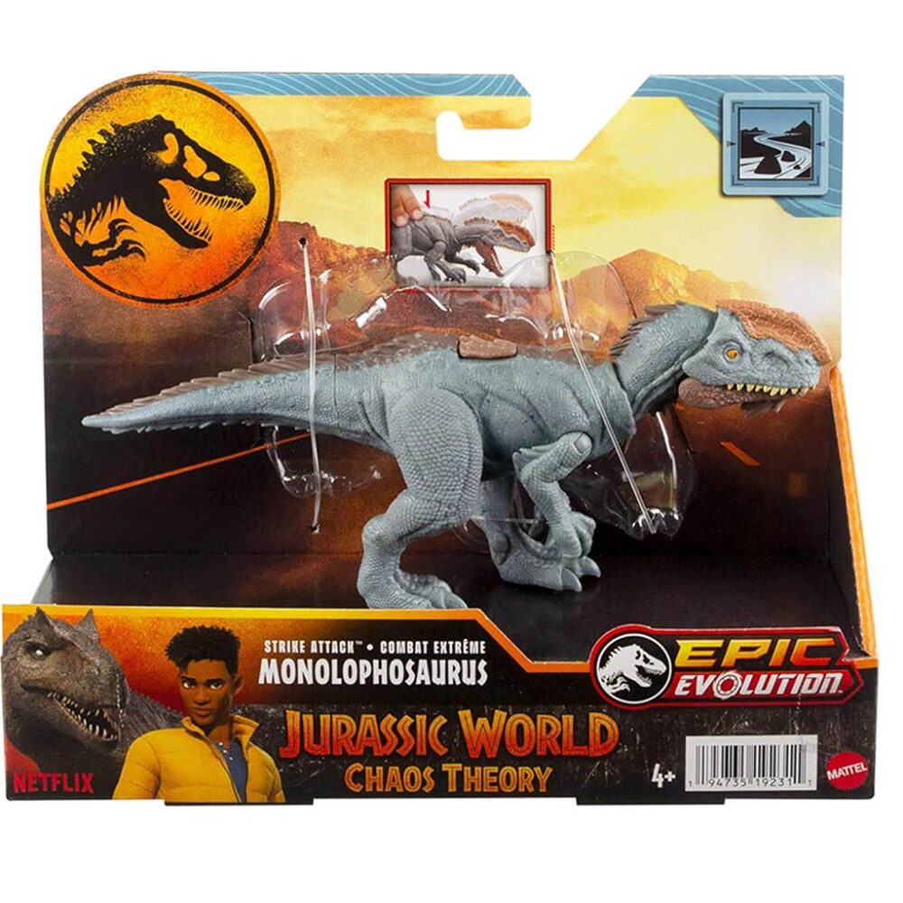 Jurassic World Epic Evolution Monolophosaurus Akcijska Figura