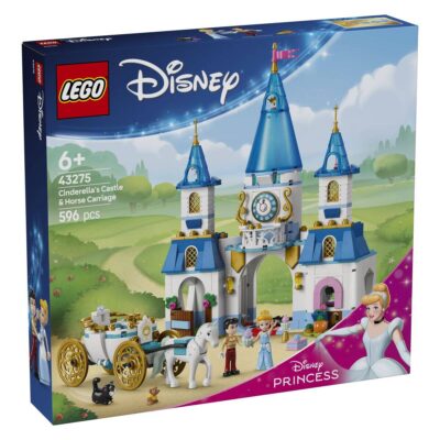 LEGO Disney 43275 Pepeljugin Dvorac I Kočija S Konjem