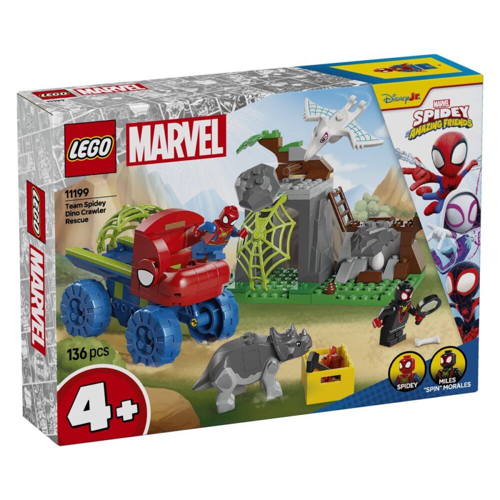 LEGO Marvel Spidey 11199 Spidey Stiže U Spas U Dinosaurskom Kamionu