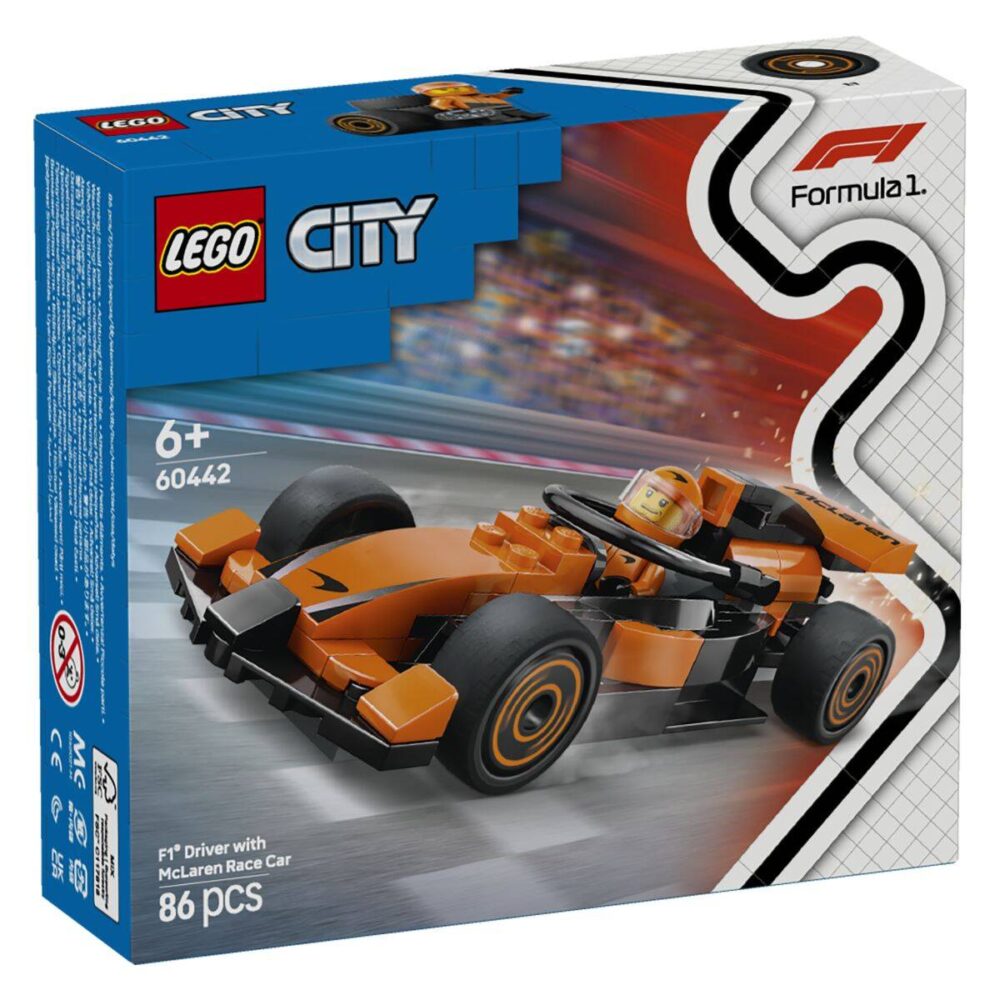 Lego City 60442 Vozač Utrka F1 S Trkaćim Autom McLaren